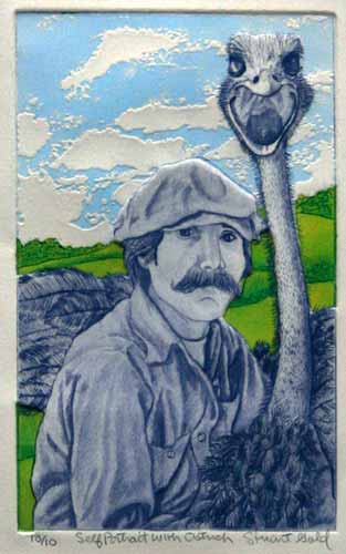 Self Portrait with Ostrich